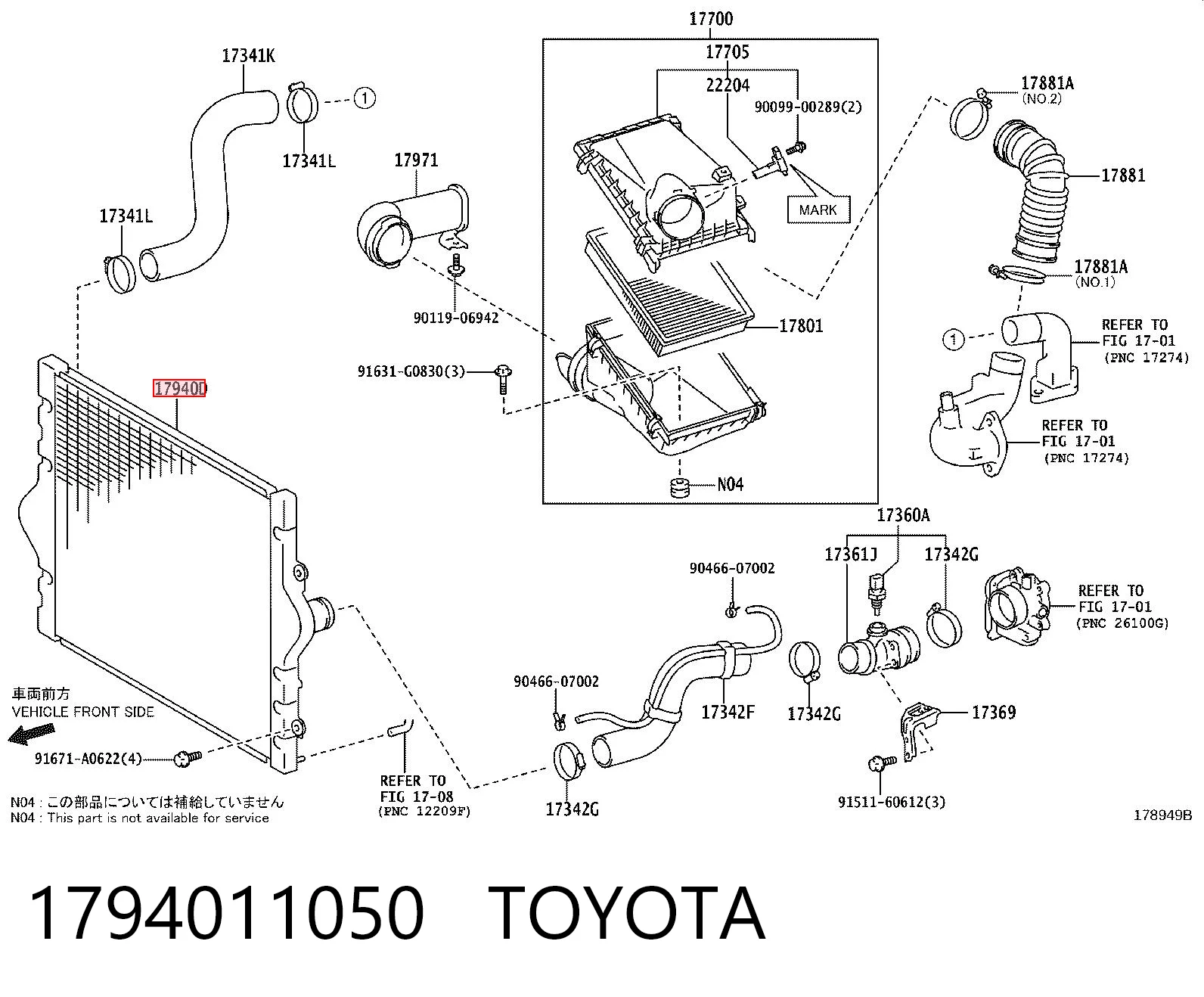 Comprar Intercooler Toyota Land Cruiser J150 a bajo precio