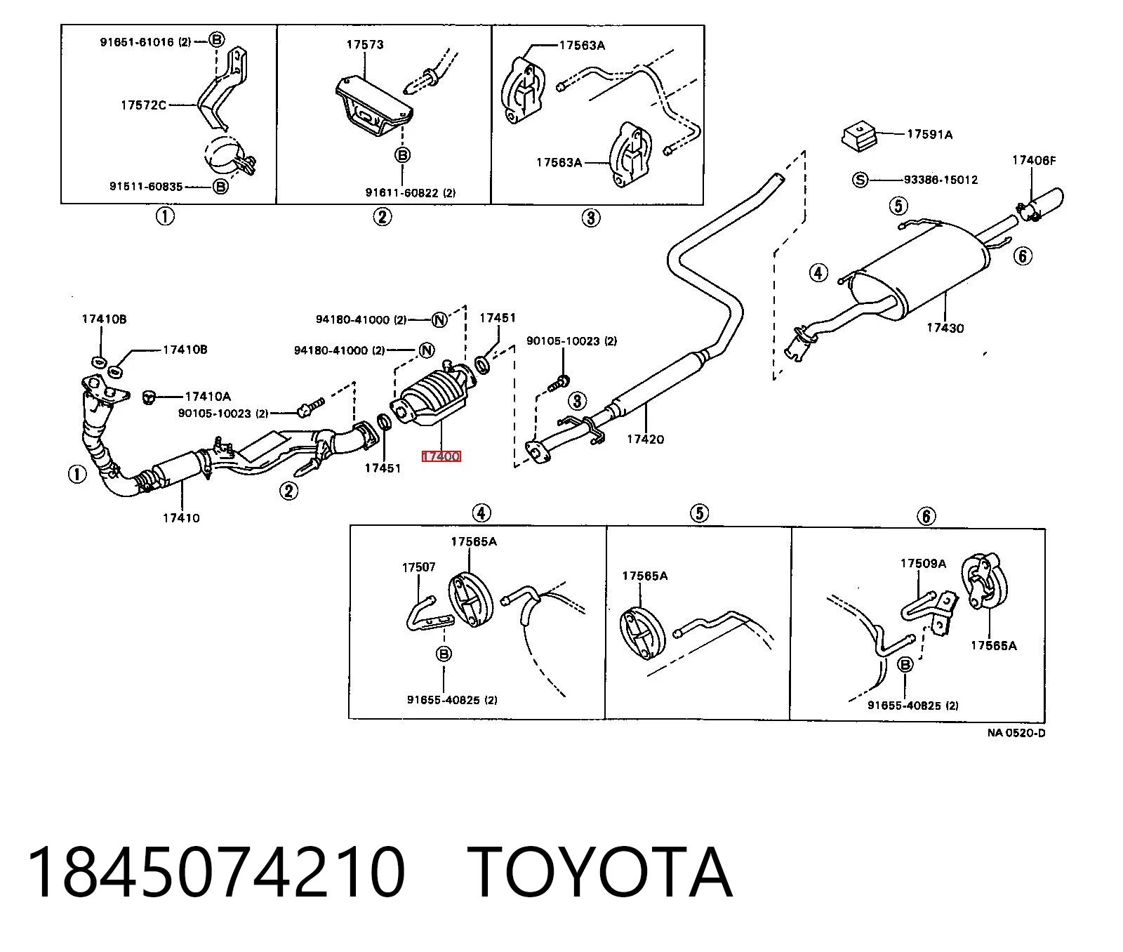 Convertidor catalítico Toyota Corolla (E10)