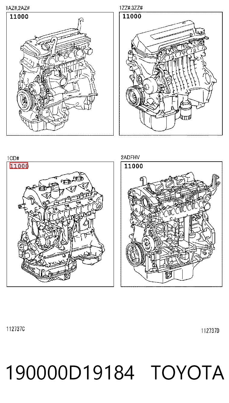 190000D19184 Toyota