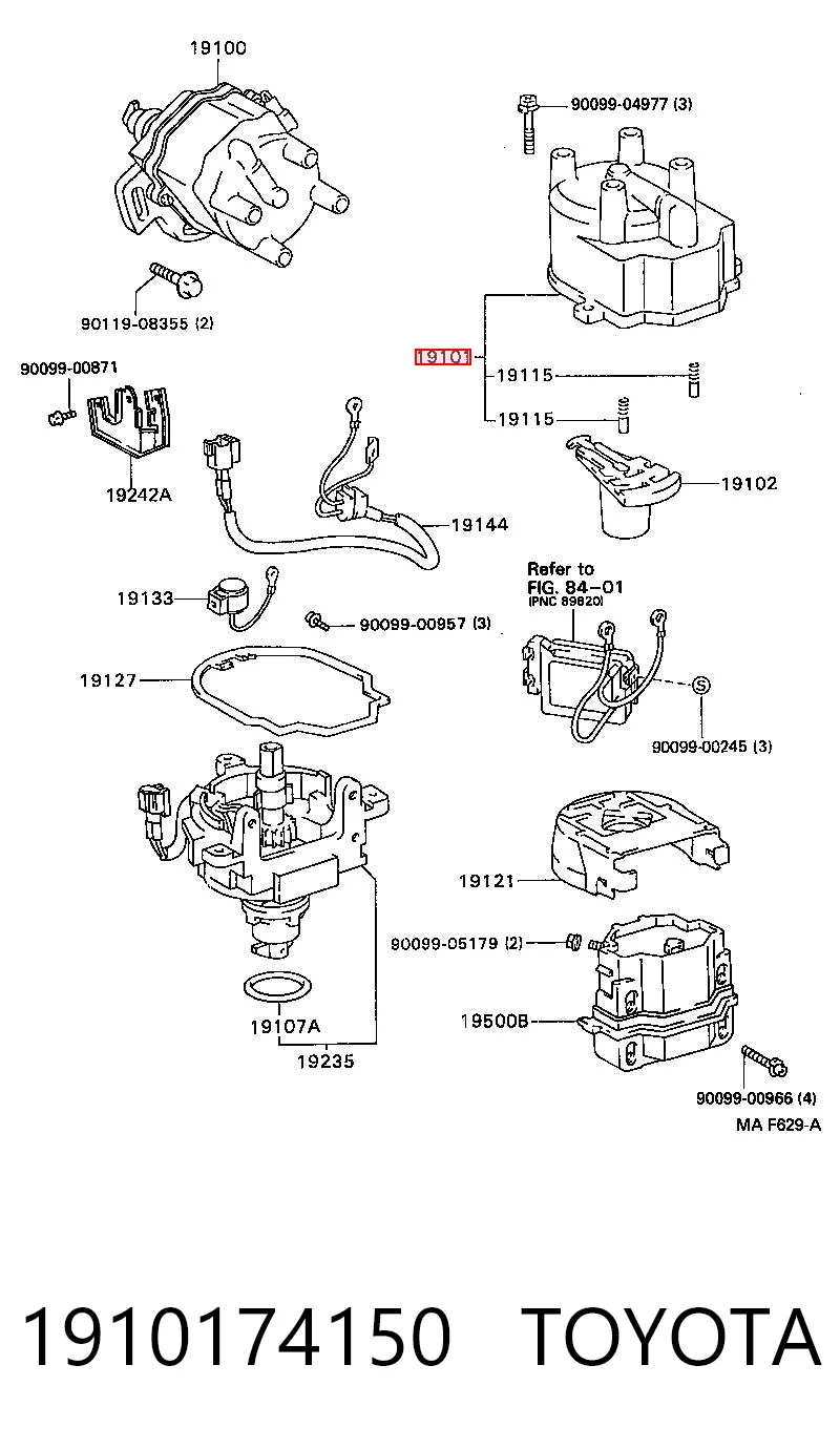 Comprar Tapa de delco RAV4 I SXA 10