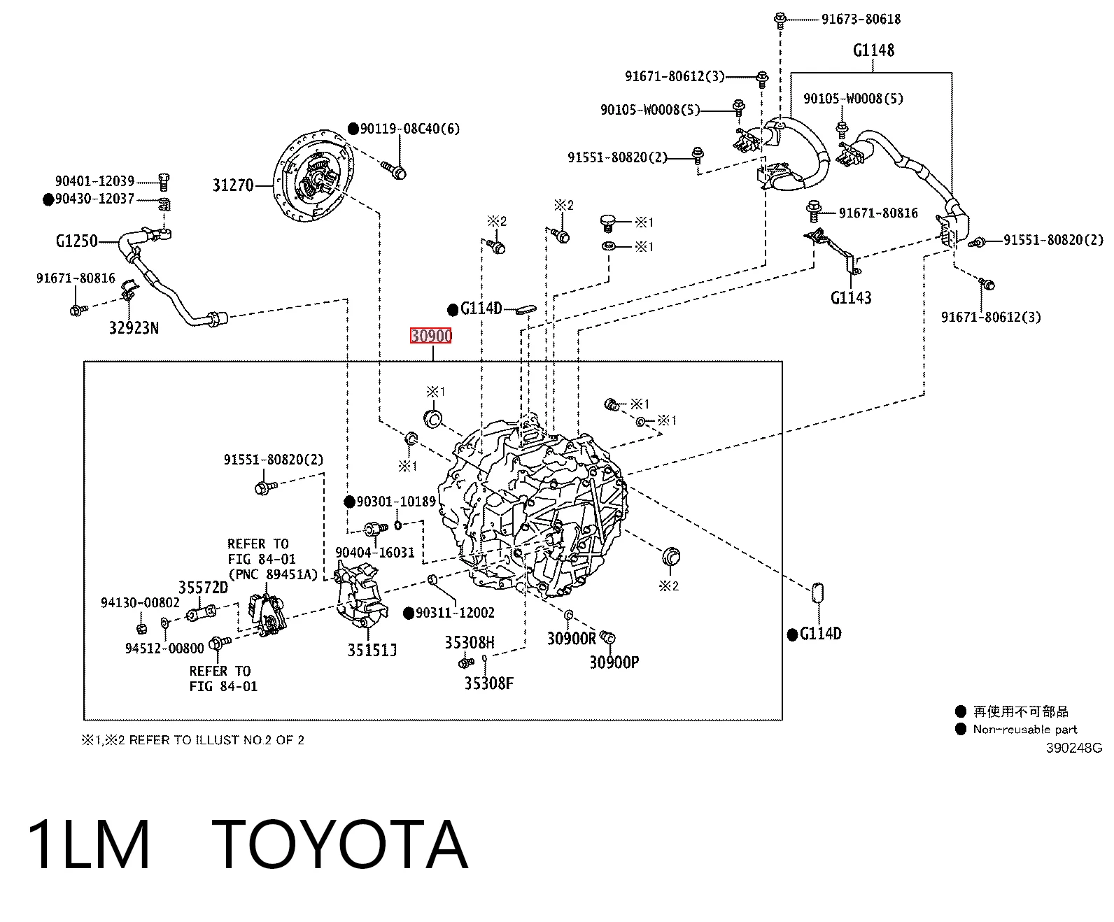 1LM Toyota Transmisión automática