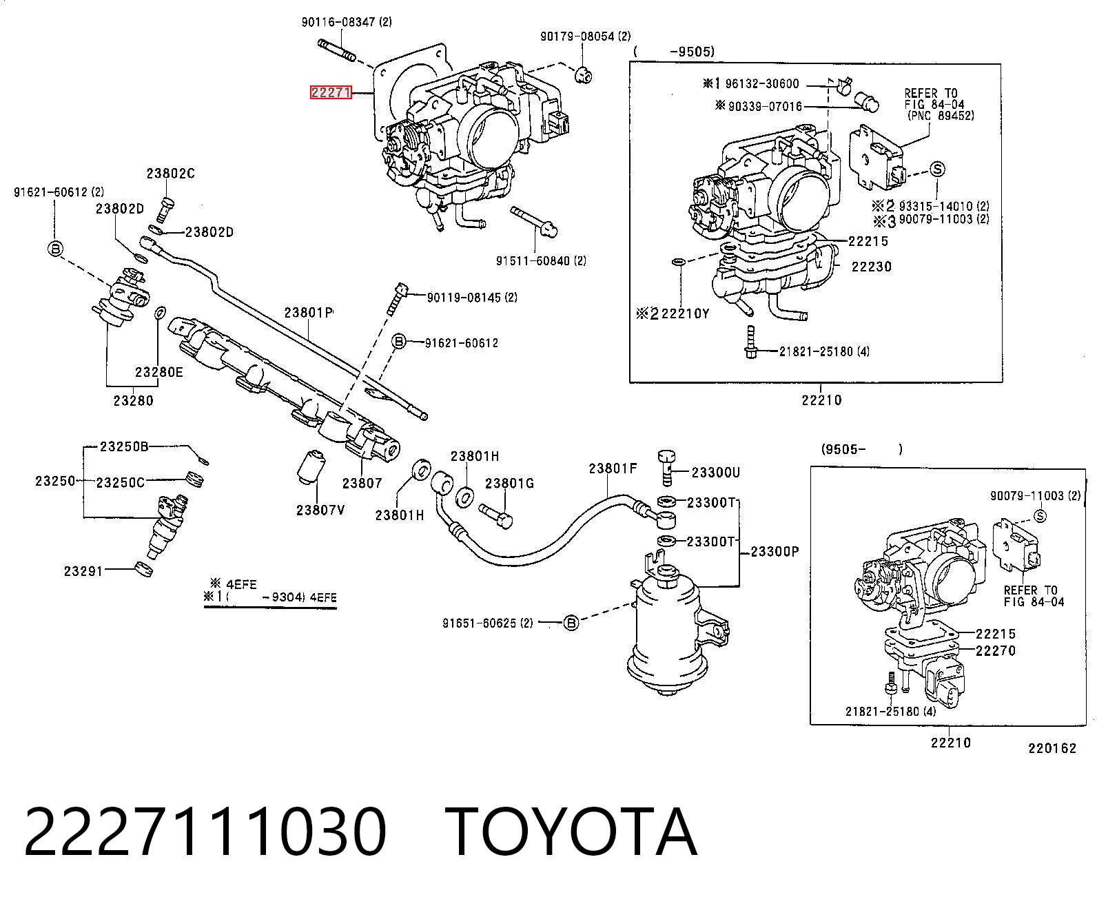 Comprar Junta de la mariposa de admisión Toyota Corolla E11 a bajo precio