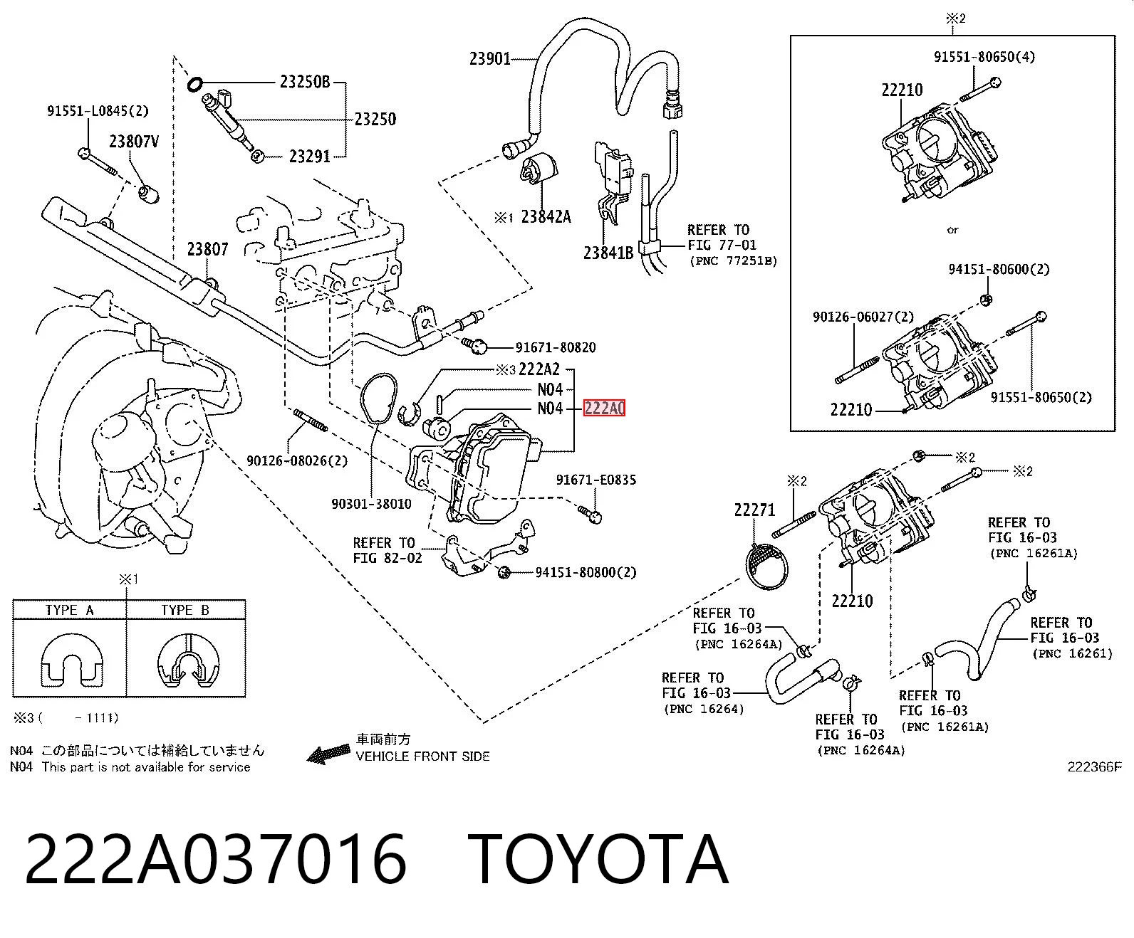 222A037016 Toyota
