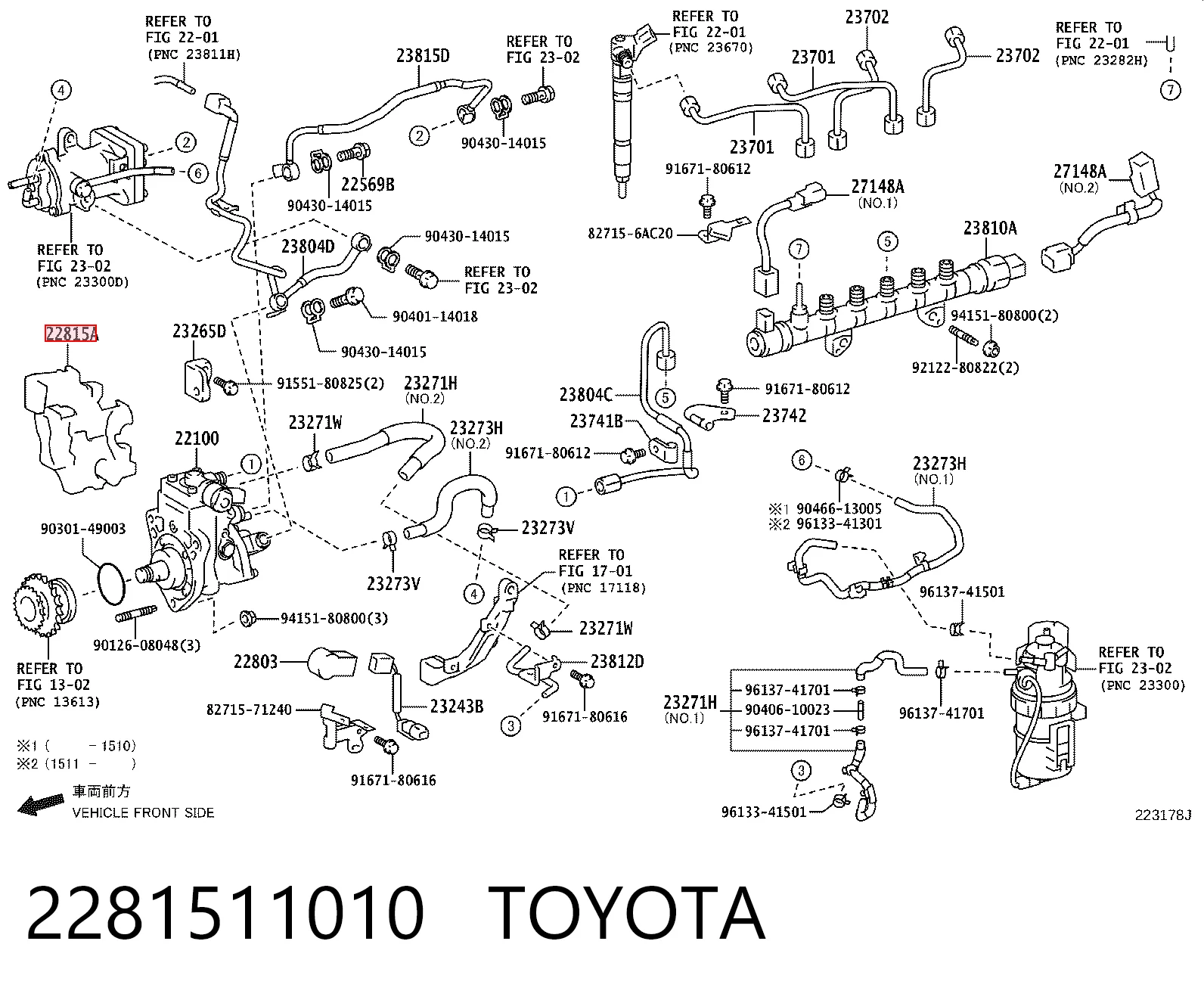 2281511010 Toyota