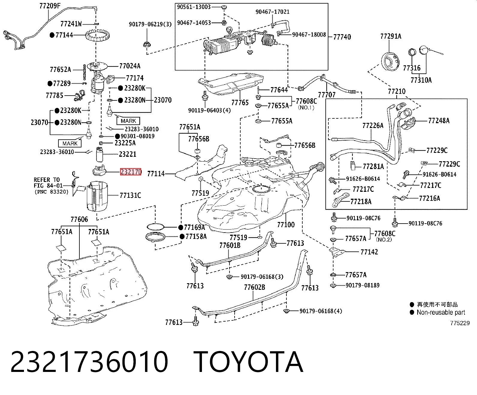 2321736010 Toyota
