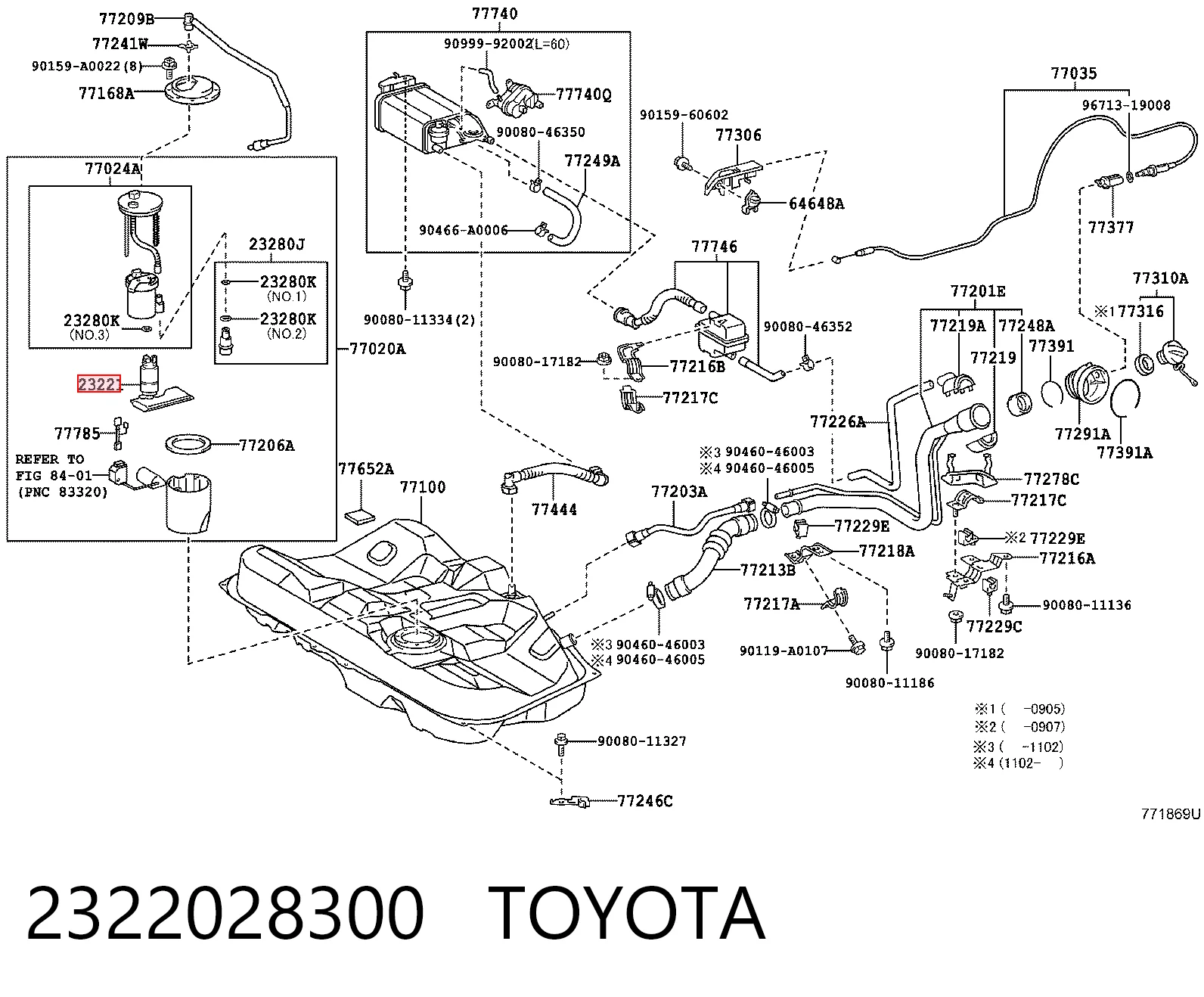 Elemento de turbina de la bomba de combustible Toyota 2322028300 precio, desde 39,51 EUR