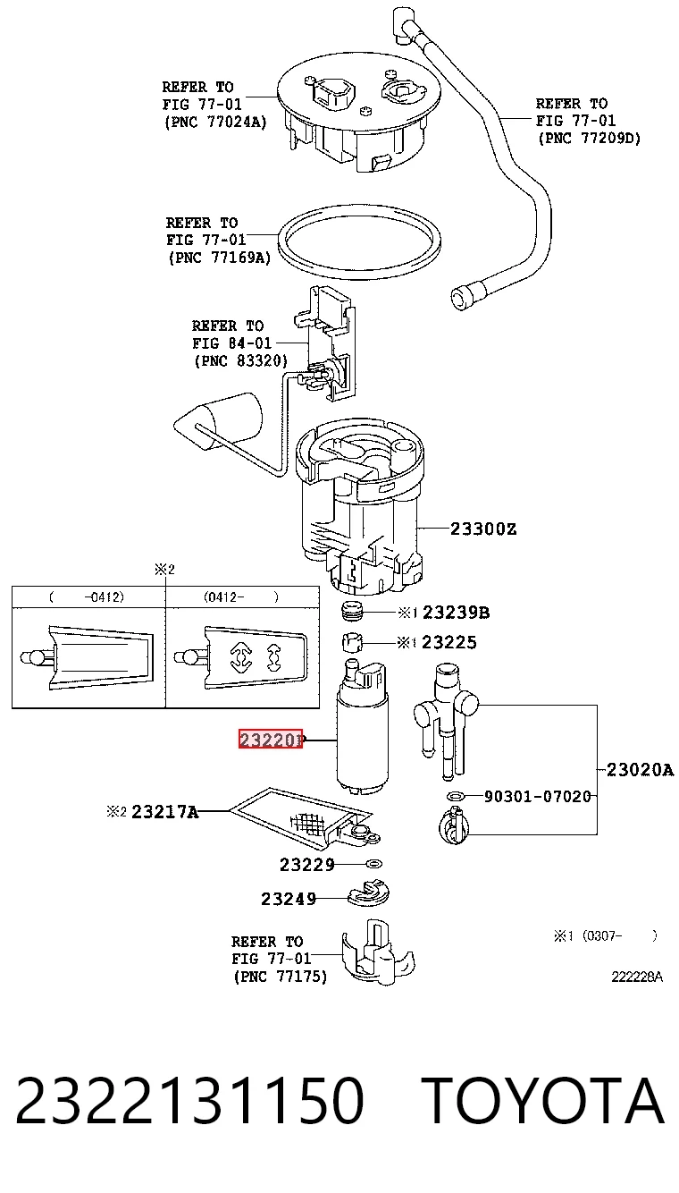 Comprar Bomba de combustible eléctrica sumergible Lexus LS  UCF30 a bajo precio