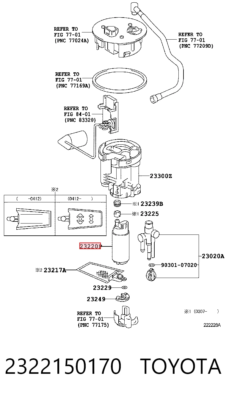  Unidad de alimentación de combustible Lexus LS 