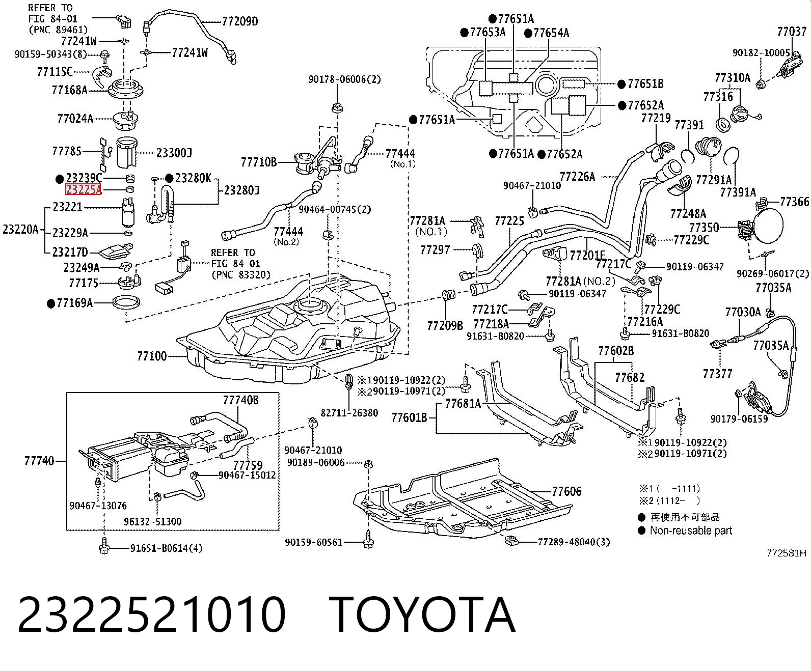 2322521010 Toyota