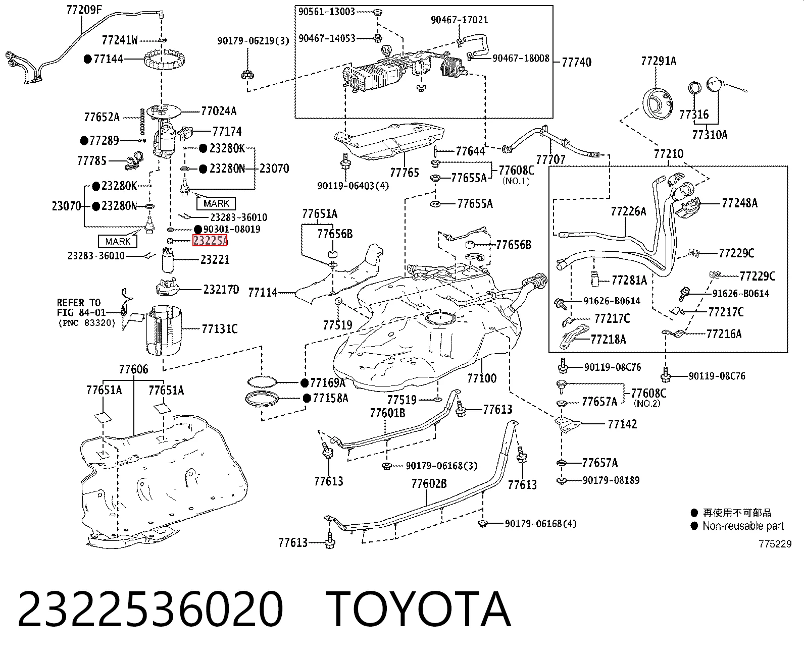 2322536020 Toyota