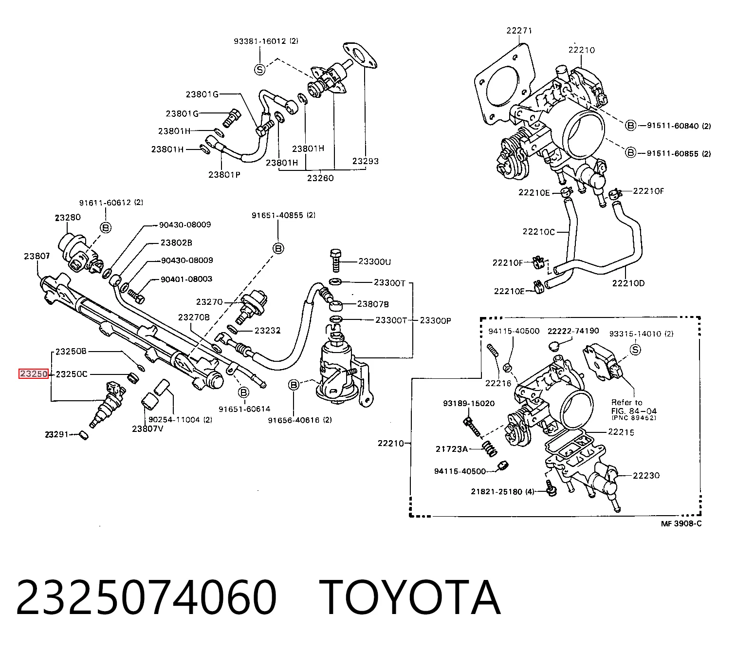 Inyectores Toyota Camry II sedán (V2) (1986 - 1991) precio, desde 62,66 EUR