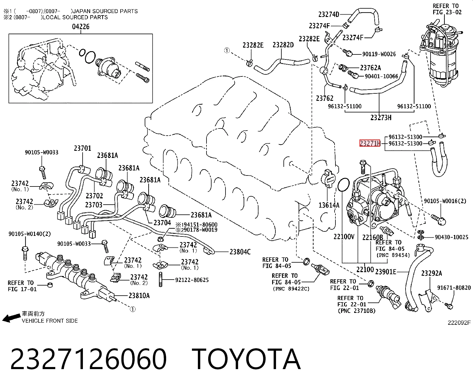 2327126060 Toyota