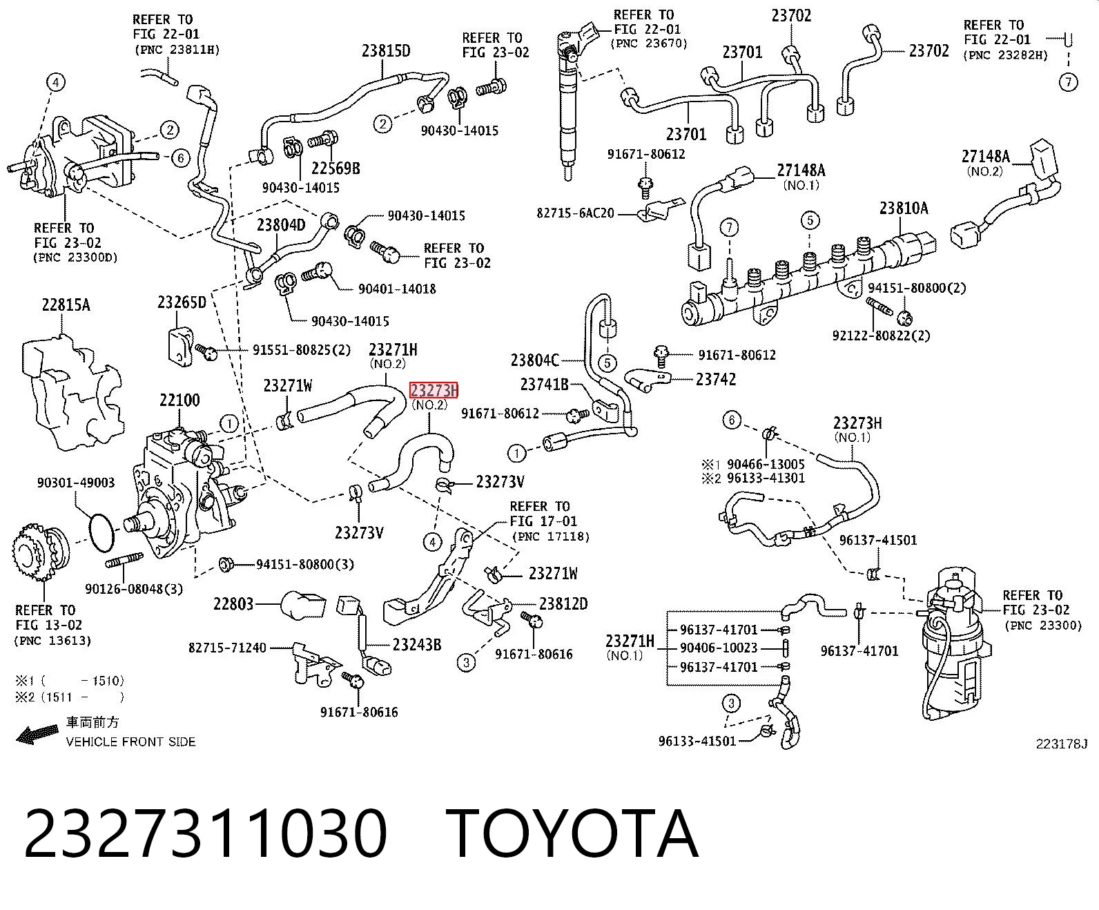 2327311030 Toyota