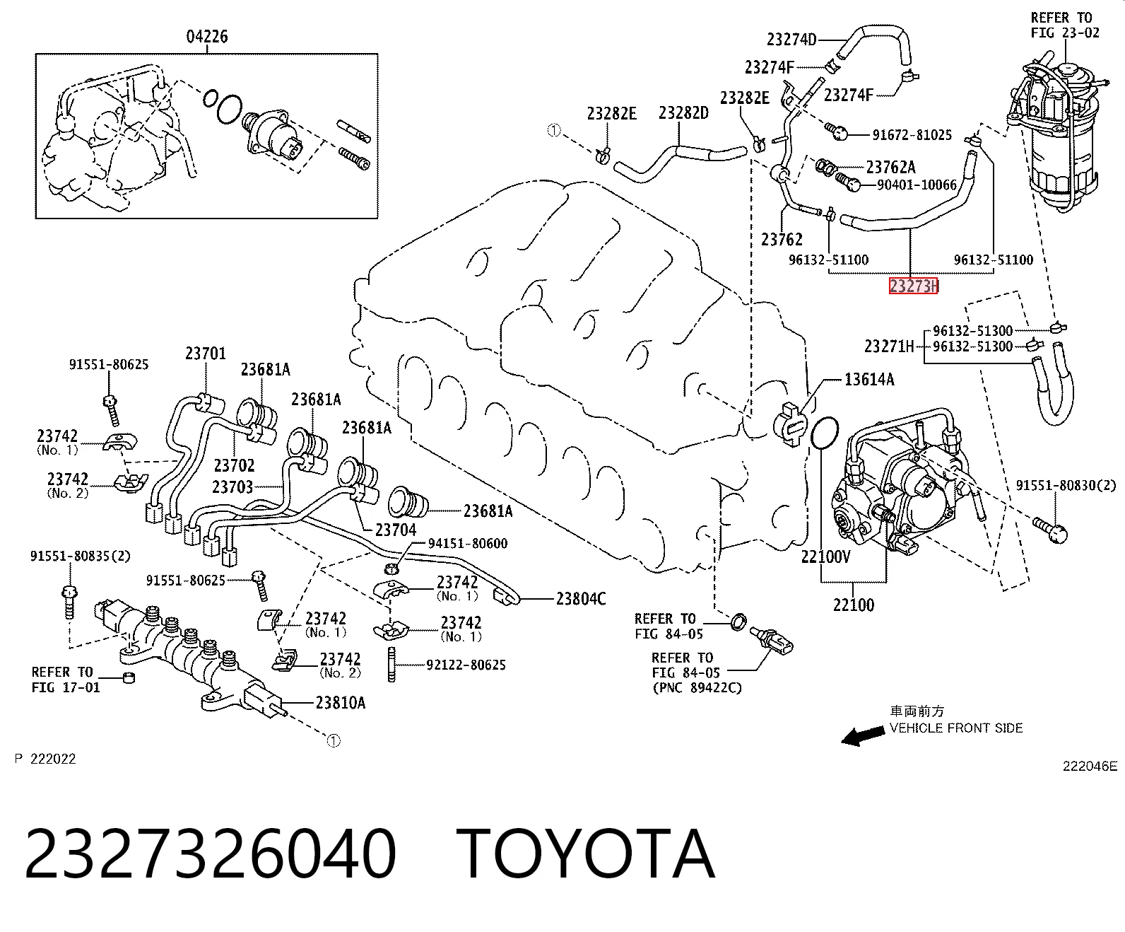2327326040 Toyota