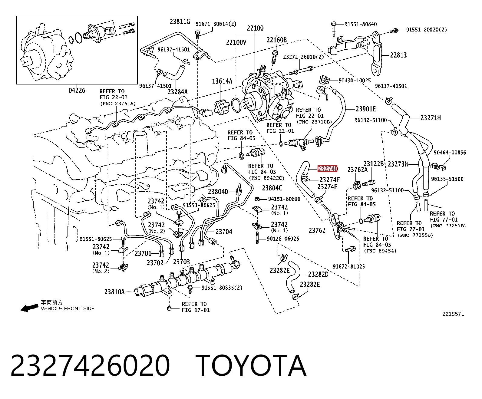 2327426020 Toyota