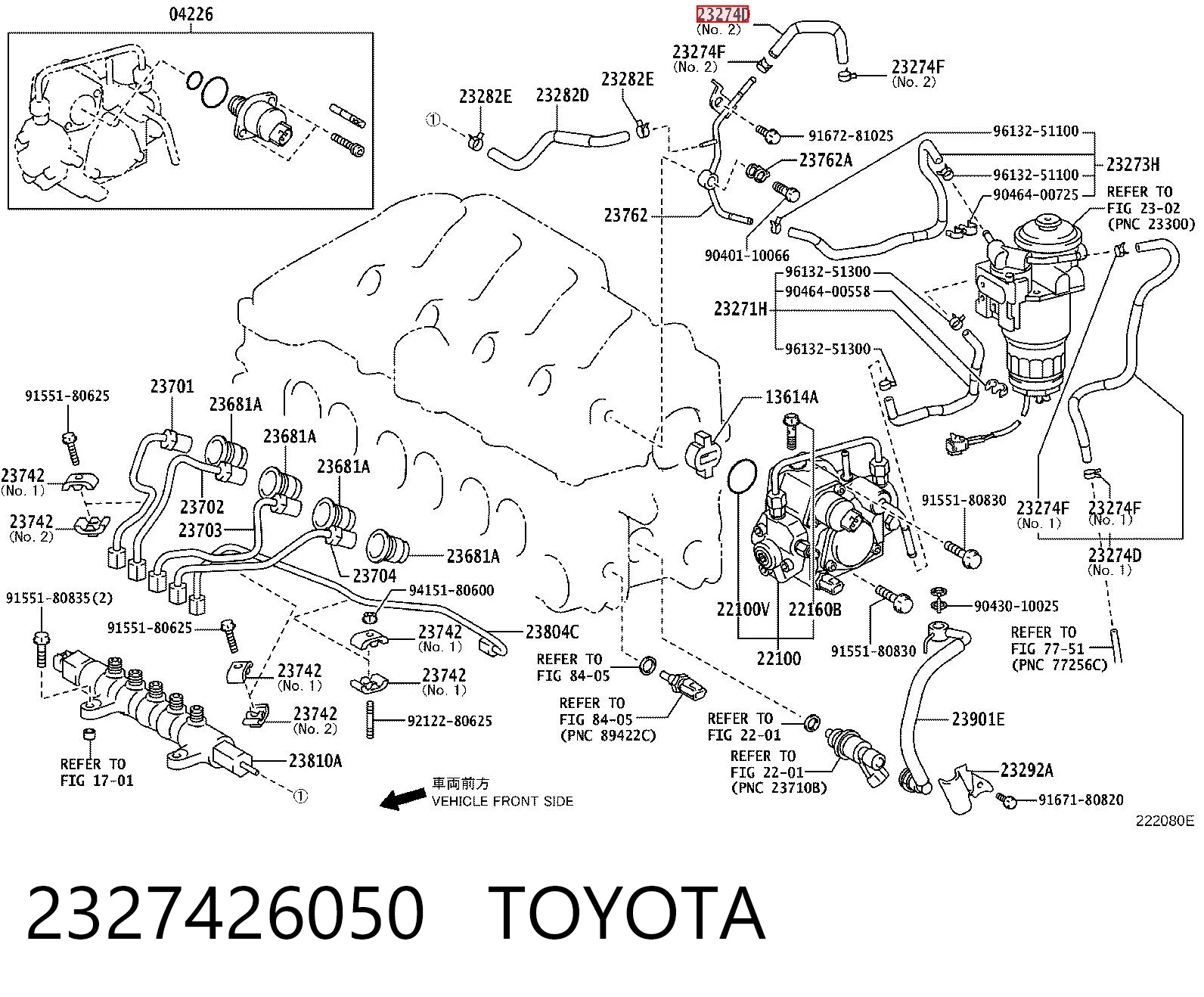 2327426050 Toyota