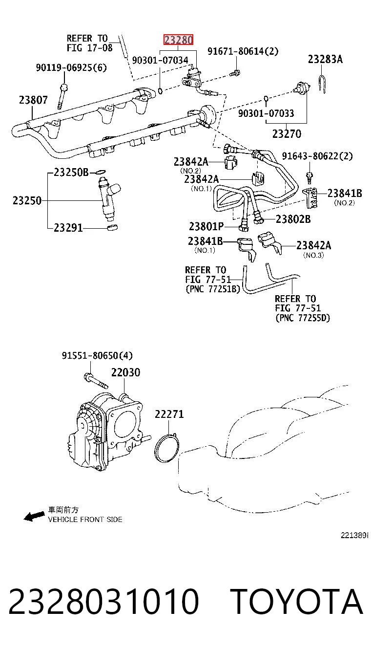 Válvula reguladora de presión para Toyota Land Cruiser PRADO ASIA J12