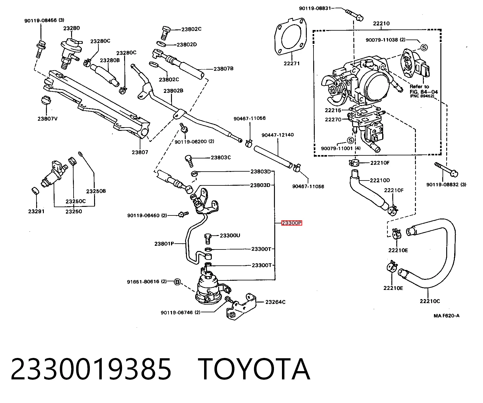 Precio del repuesto Filtro de gasoil Camry  sedán