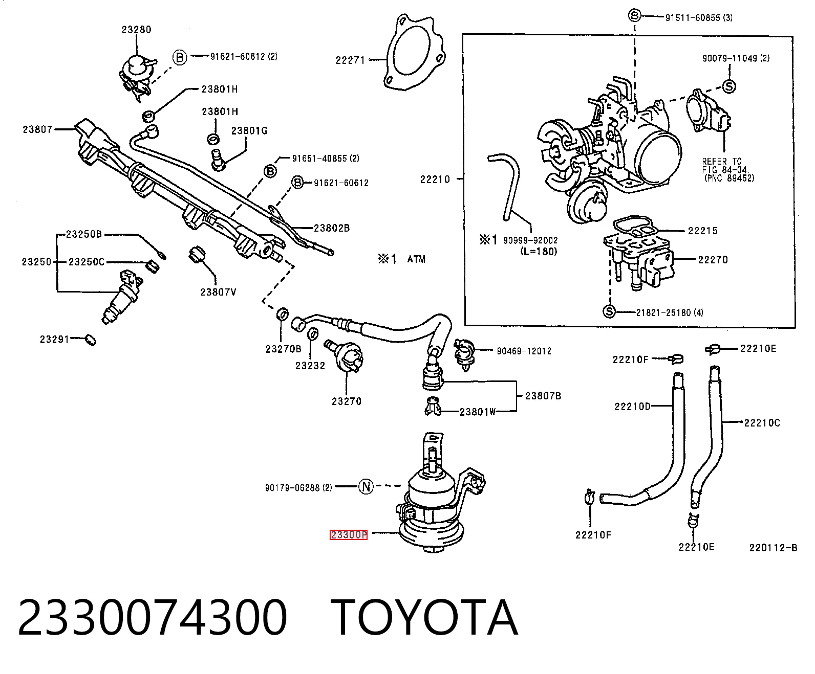 2330074300 Toyota