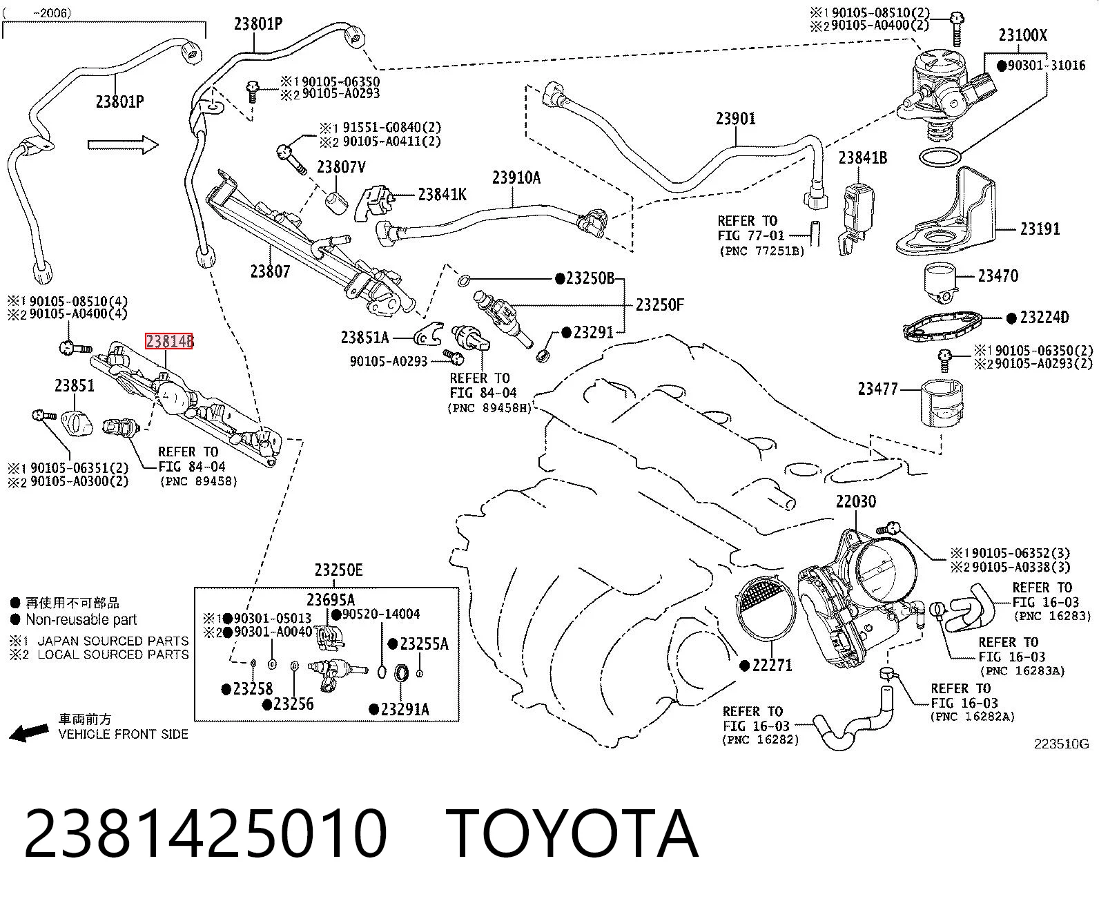 2381425010 Toyota