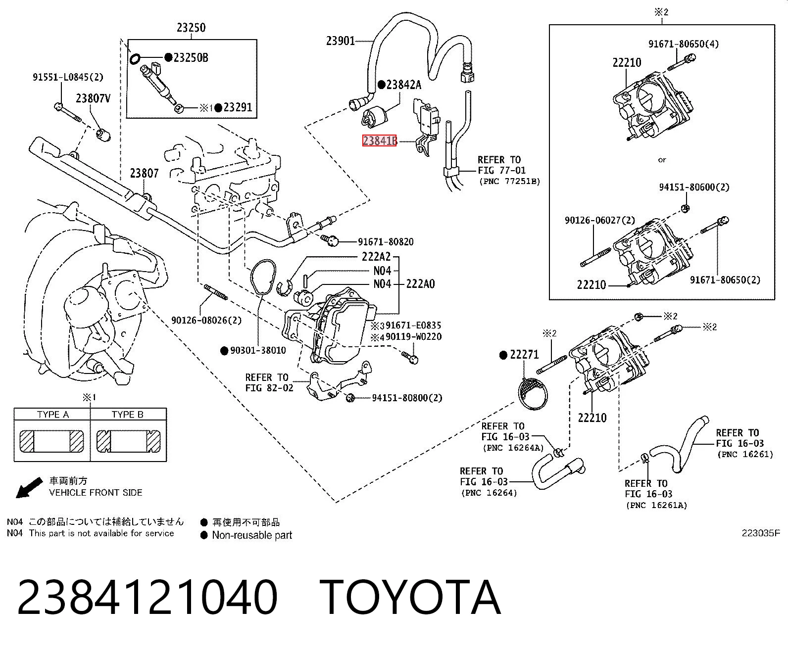 2384121040 Toyota