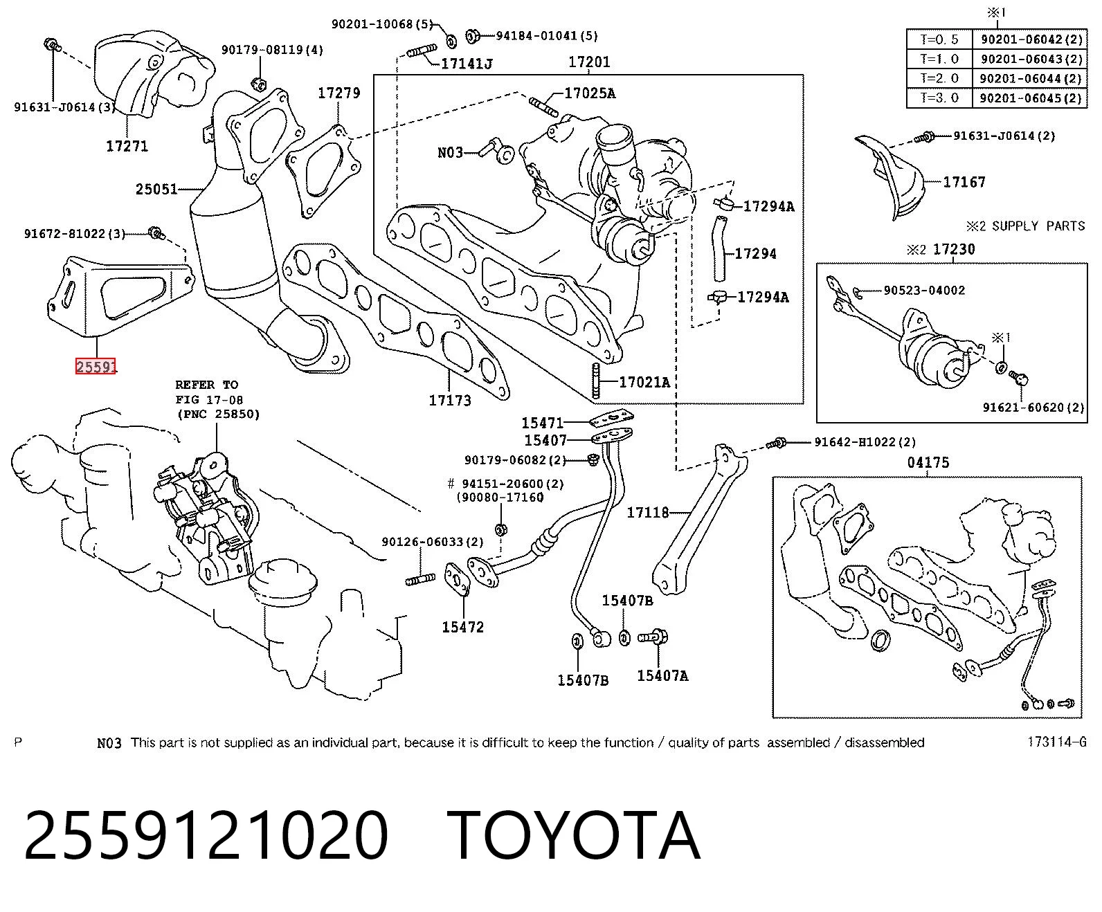2559121020 Toyota
