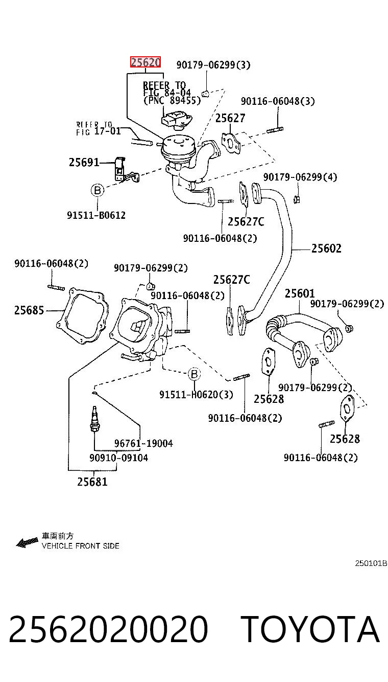 Válvula EGR para Toyota Camry V V30