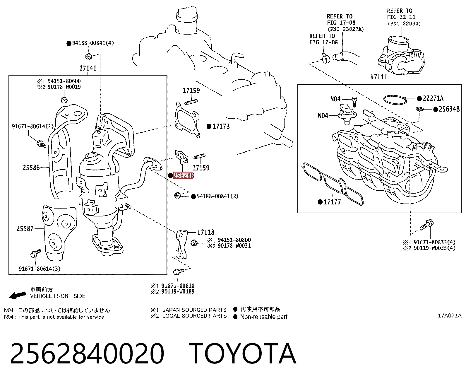 2562840020 Toyota