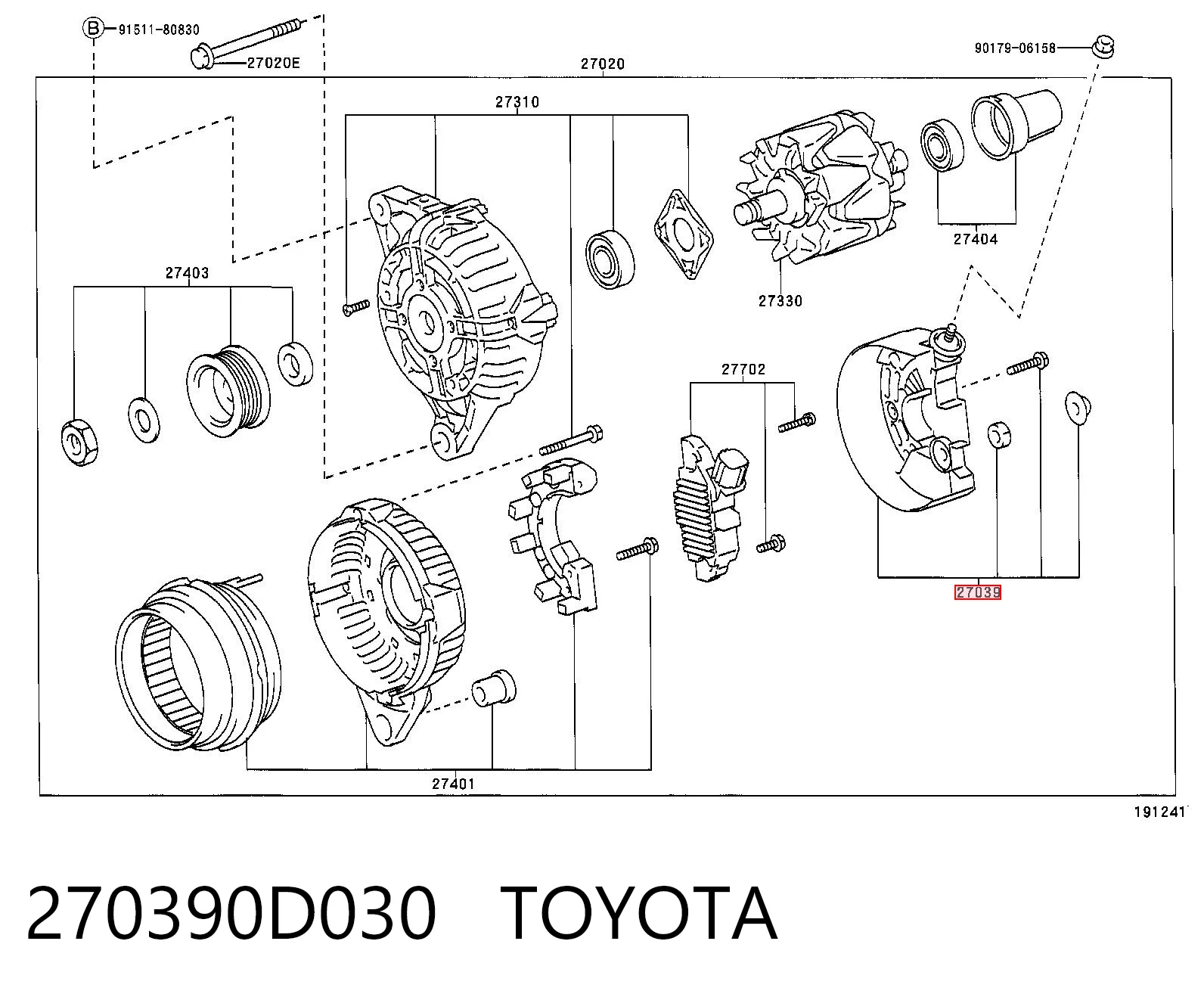 Polea alternador para Audi A3 8PA