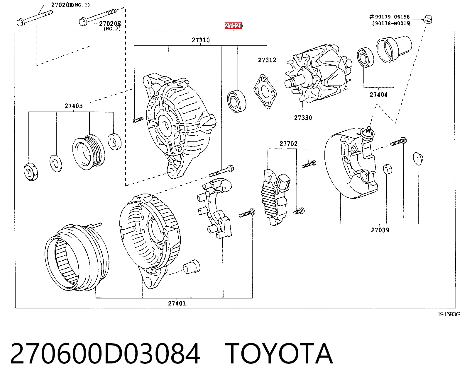 270600D03084 Toyota