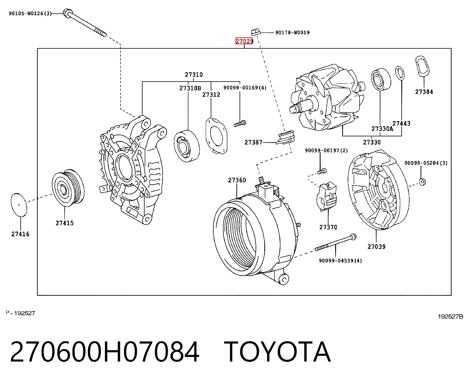 270600H07084 Toyota