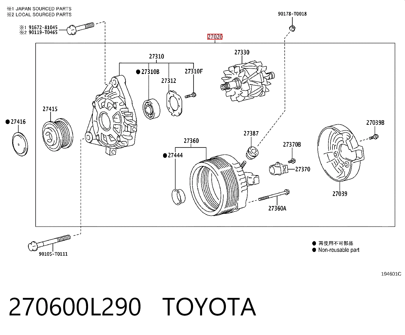270600L290 Toyota