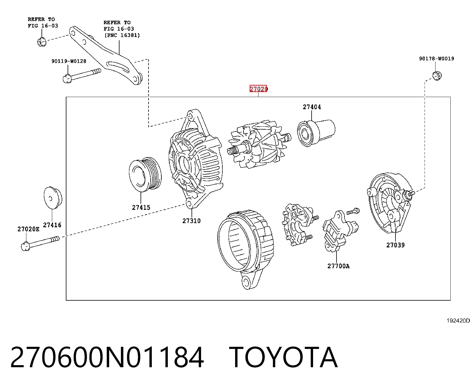 270600N01184 Toyota