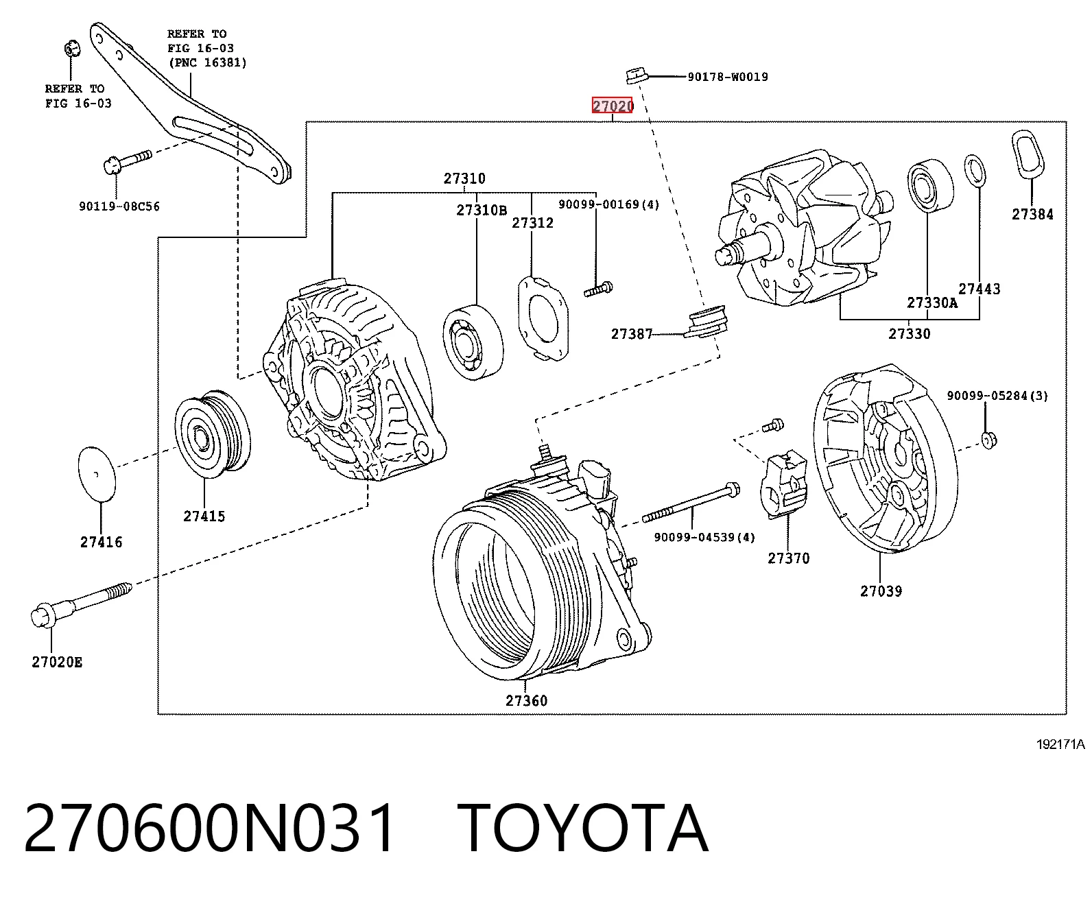 270600N031 Toyota