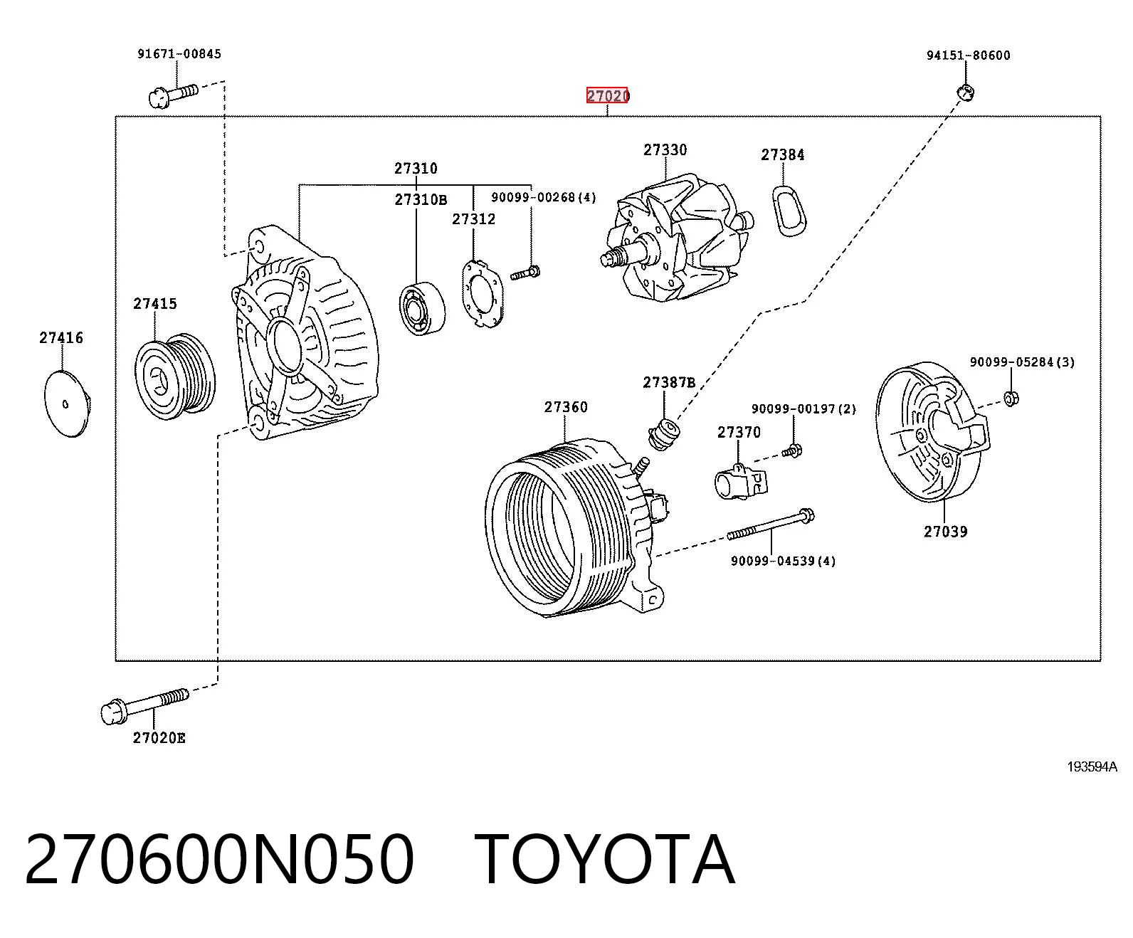 270600N050 Toyota