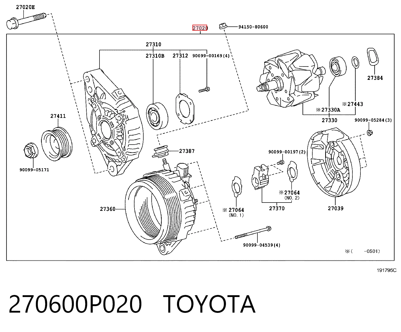 270600P020 Toyota