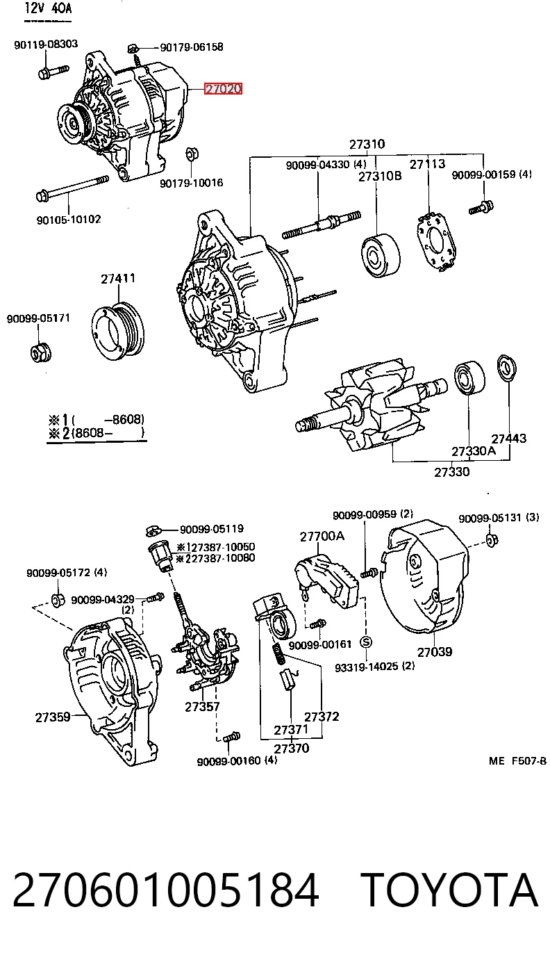 270601005184 Toyota