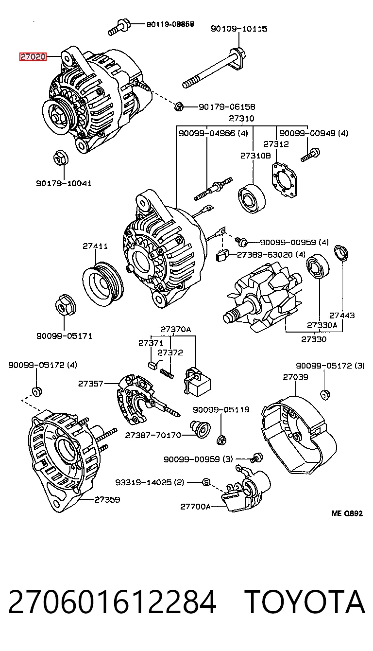 270601612284 Toyota
