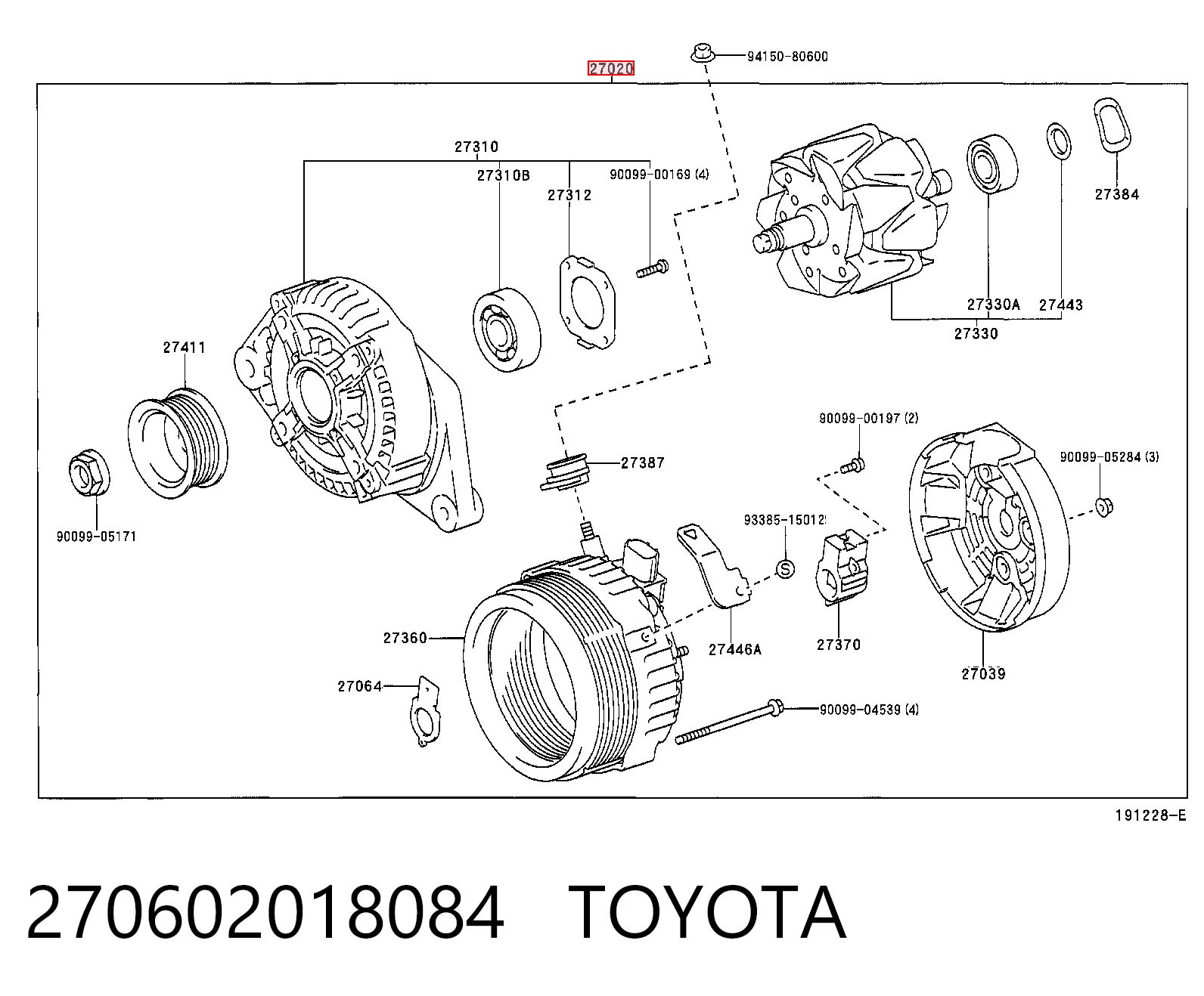 Alternador del motor Lexus RX 300 SUV (MCU15) (2000 - 2003) precio, desde 113,26 EUR