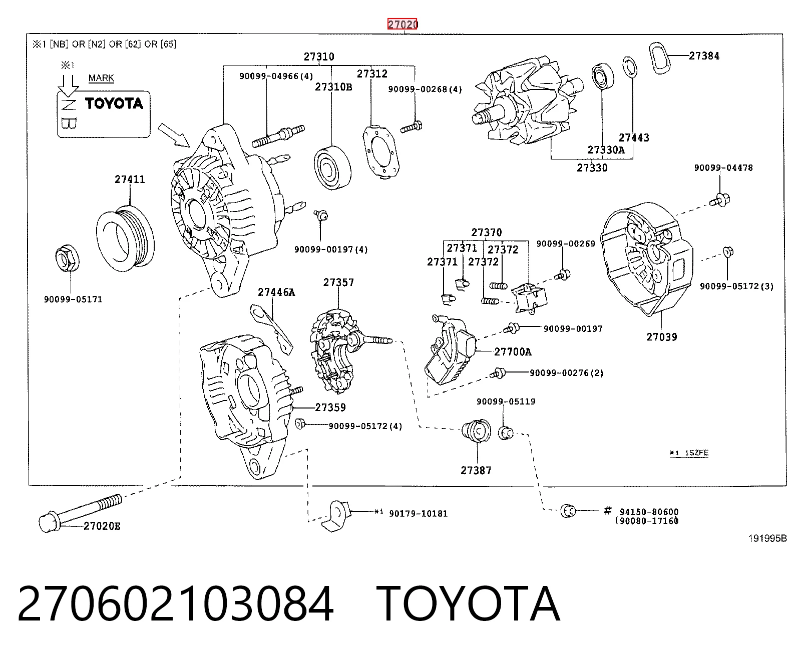 270602103084 Toyota