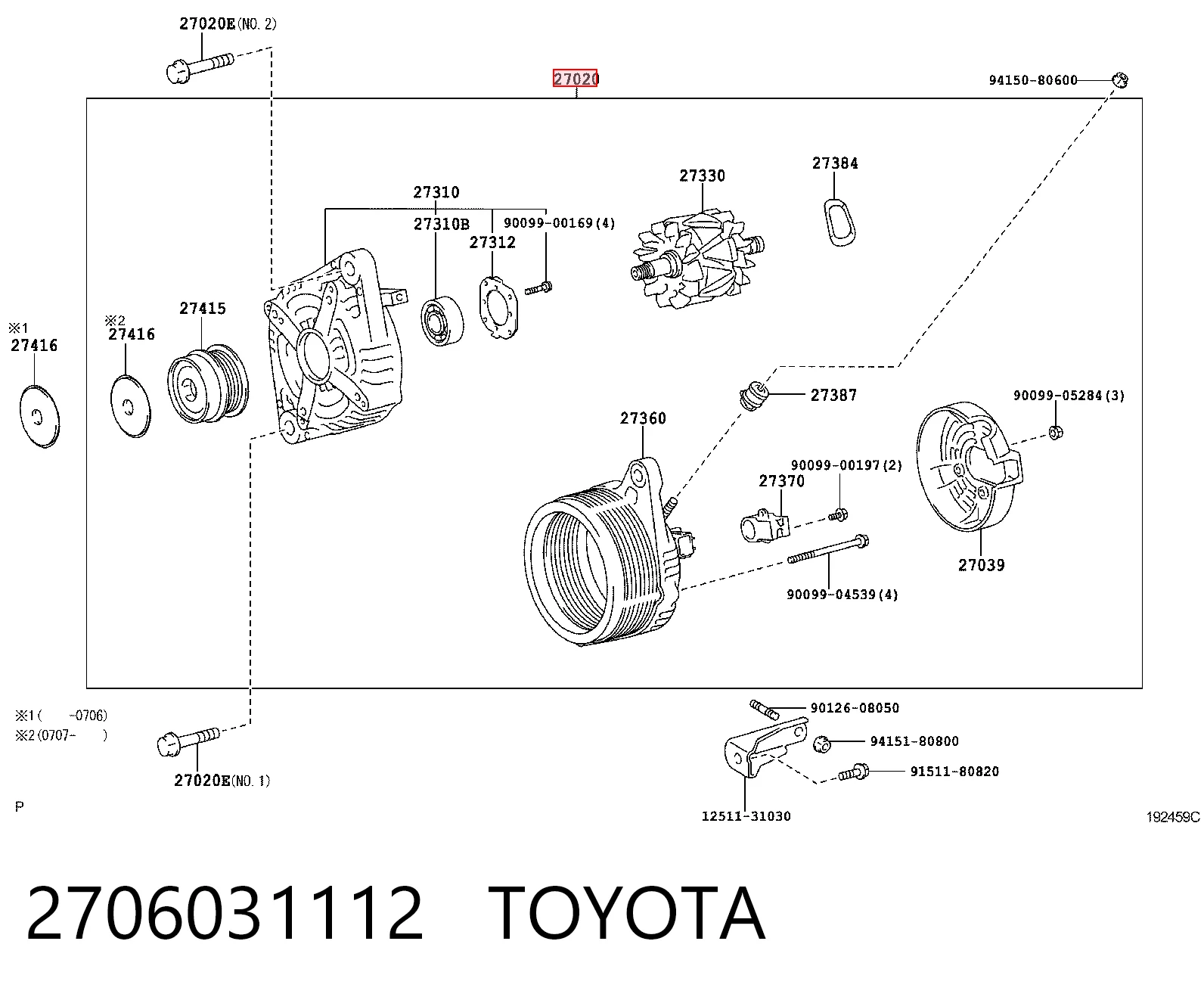 Alternador del motor Lexus RX 300/330/350/400H SUV (U3) (2003 - 2008) precio, desde 235,90 EUR