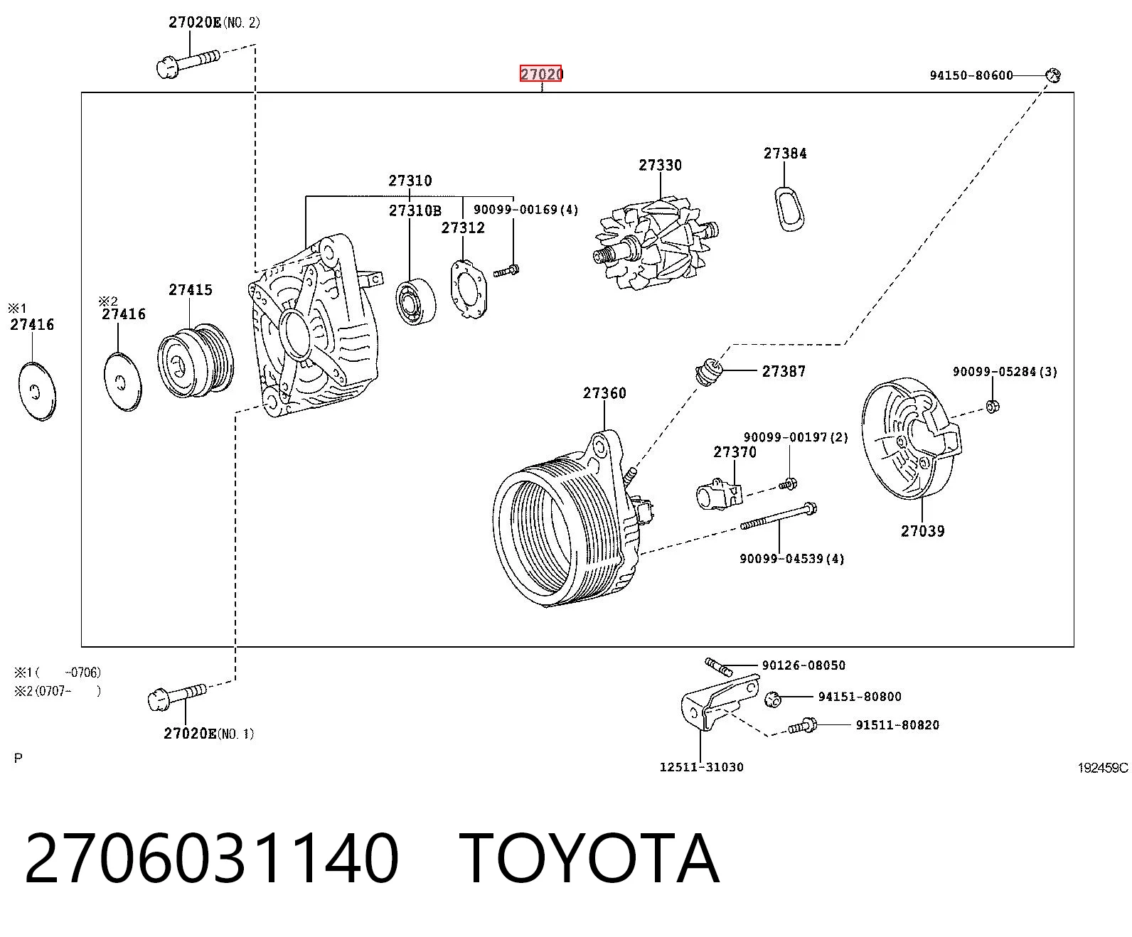  Alternador Lexus RX 
