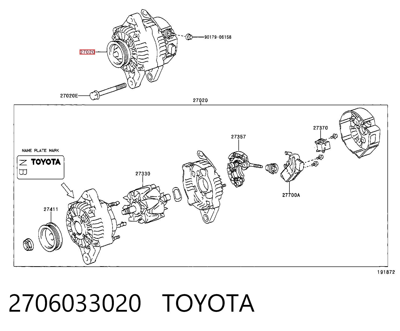 2706033020 Toyota