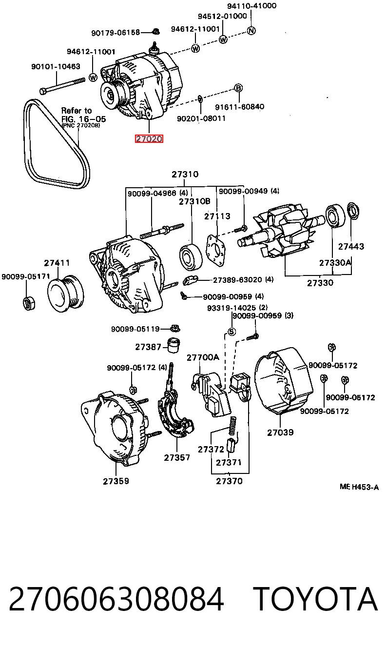 Alternador de coche para Toyota Celica  T16
