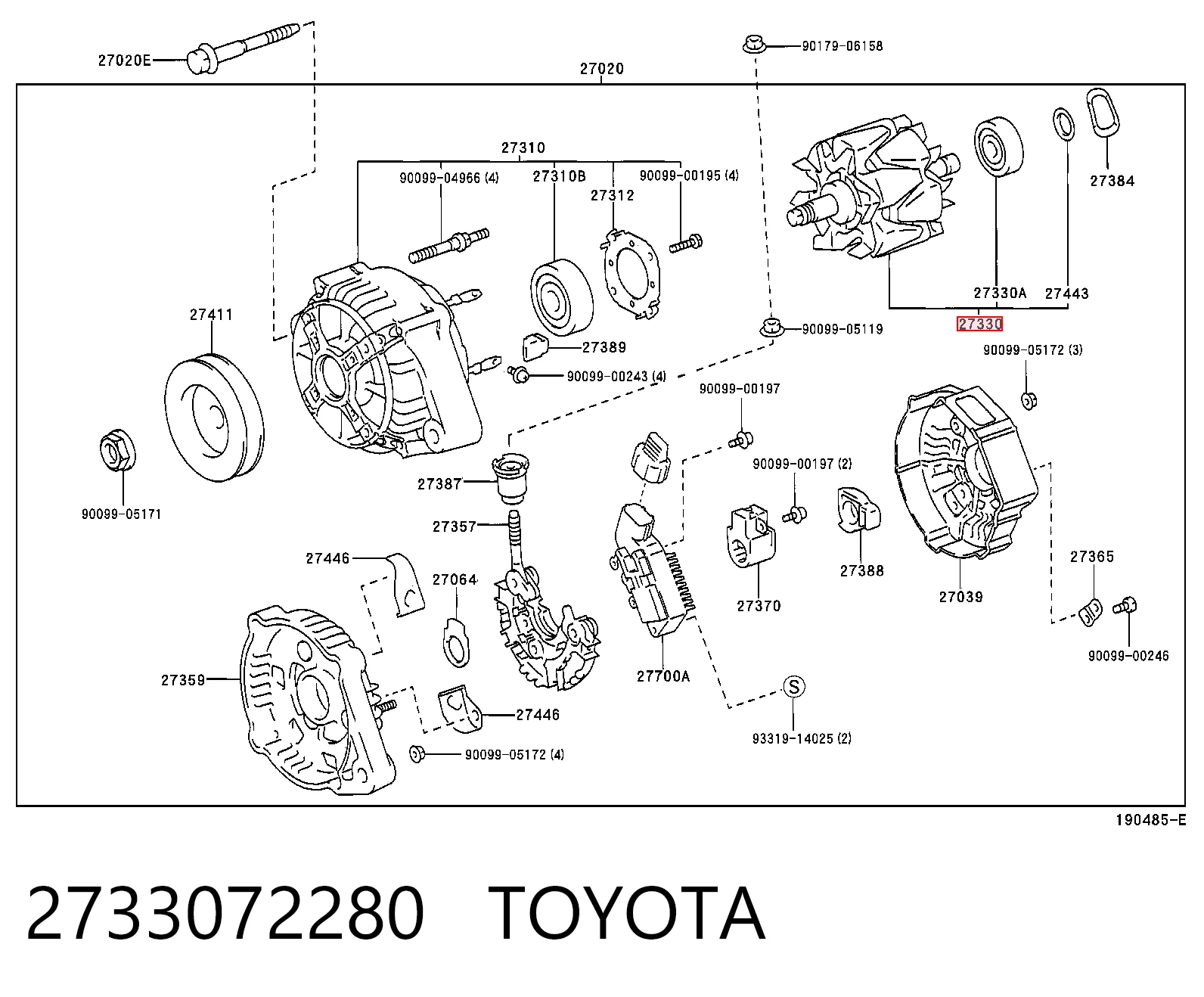 138375 Cargo Rotor del alternador