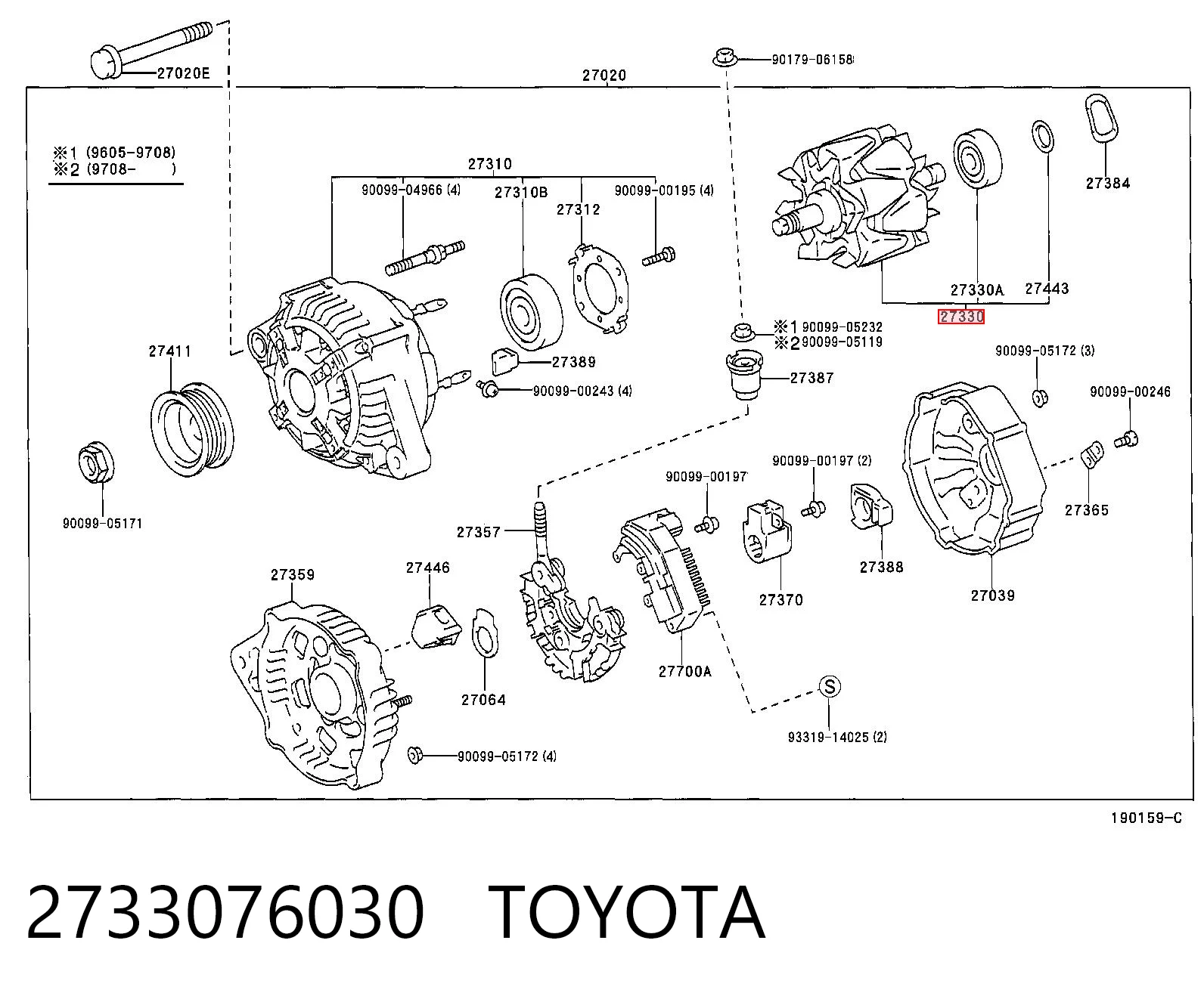 Rotor del alternador 138375 Cargo
