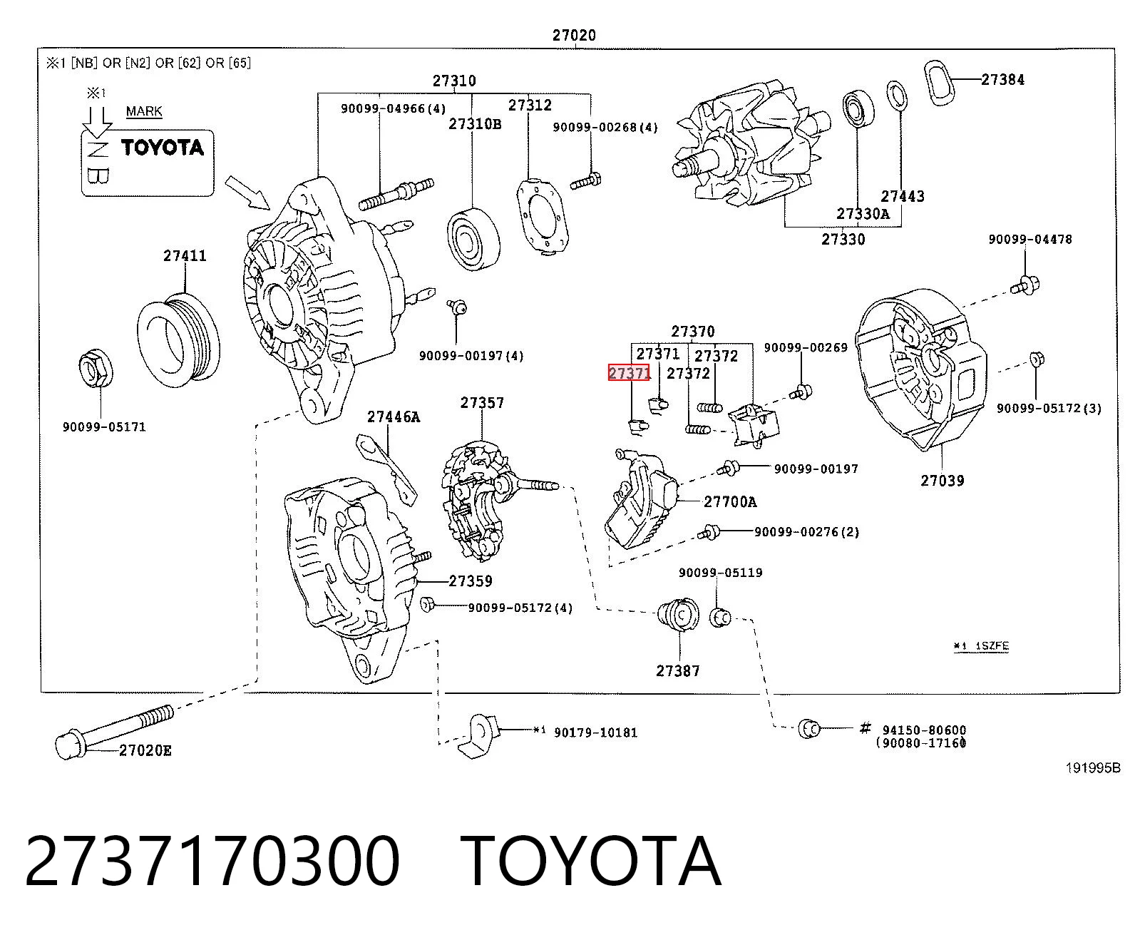2737170300 Toyota