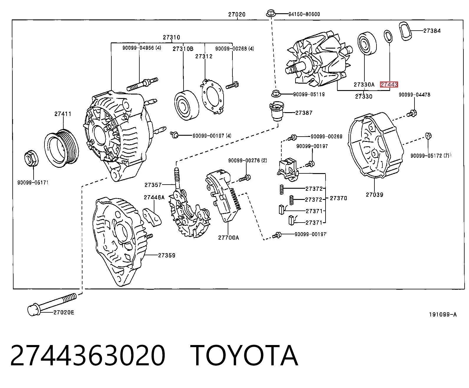 2744363020 Toyota
