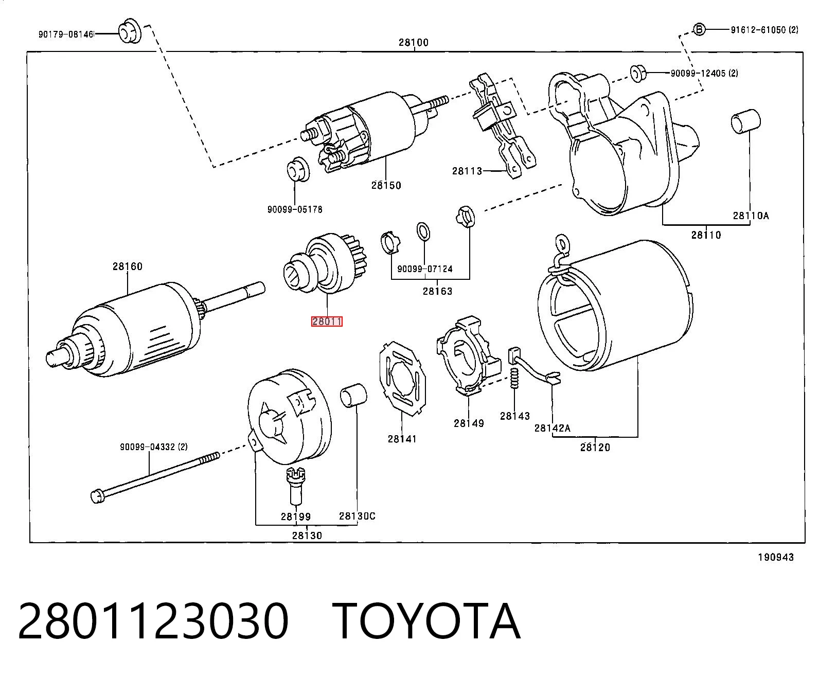 Bendix de coche Toyota RAV4 II SUV (XA2) (2000 - 2005) precio, desde 19,72 EUR