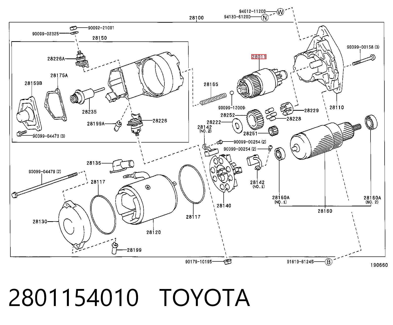 2801154010 Toyota